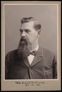 Portrett av John Van McDuffie 1841-1896, før 1896. av George Prince