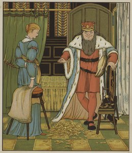 Illustrasjon for Rumpelstiltskin av Brødrene Grimm