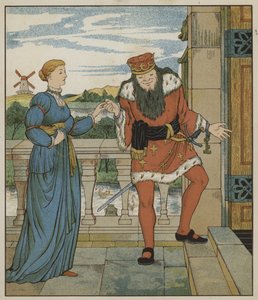 Illustrasjon for Rumpelstiltskin av Brødrene Grimm