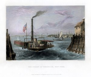Fergen i Brooklyn, New York, USA, 1838. av George Richardson