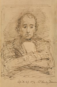 Benjamin Disraeli, skissert på en Royal Academy Dinner av George Richmond
