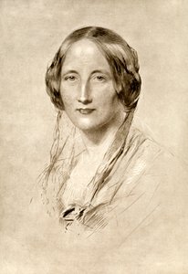 Elizabeth Gaskell , britisk romanforfatter fra 1800-tallet, 1910.