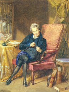 Portrett av William Wilberforce (1759-1833) 1833 (akvarell på papir) av George Richmond