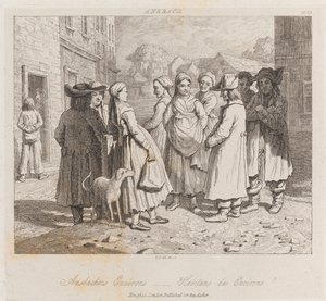 Anbachers, Ansbach, ca. 1821 (radering)