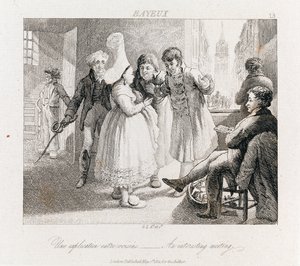 Interessant møte - Bayeux, ca. 1821 (radering)