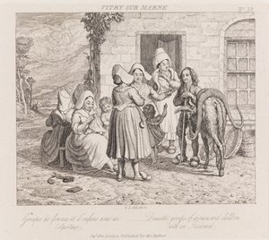 Reisende, Vitry Sur Marne, ca. 1821 (radering)