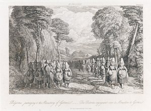 St. Polten - Pilgrims, ca. 1821 (radering)