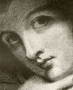 Detalj av Emma, Lady Hamilton, gravert av John Jones, fra 