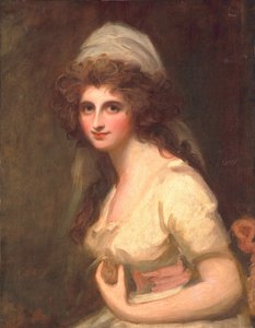 Emma Hart i en hvit turban, ca. 1791 av George Romney
