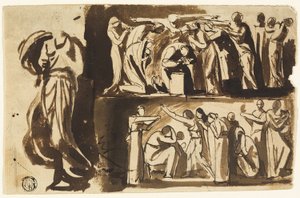 Figurstudier av George Romney