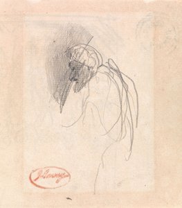 Figur med hodeplagg av George Romney