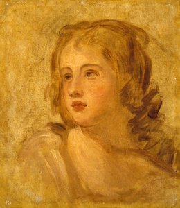 Hode for en kvinne, ca. 1782-86 av George Romney
