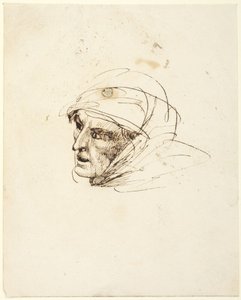Hodet til en kvinne av George Romney