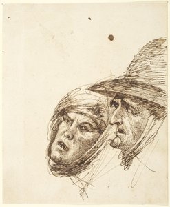 Hoder av en mann og en kvinne av George Romney