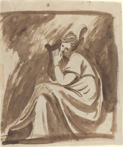 Lady Hamilton spiller en lyre av George Romney