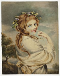Lady Hamilton som naturen av George Romney