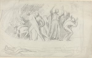 Studie for "The Deluge" av George Romney