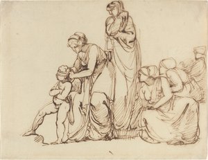 Amors bind for øynene av George Romney