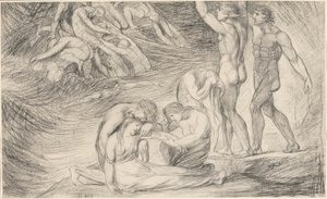 Viola overlever forliset utenfor kysten av Illyria, fra "Twelfth Night" av George Romney