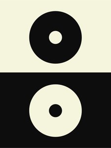 Bohemian Yin og Yang, 21. århundre (illustrasjon) av George Rosaly