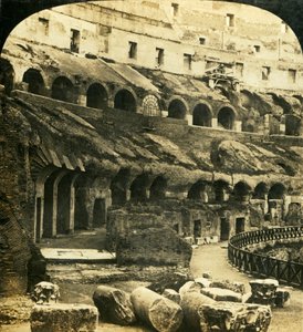 Interiøret til Colosseum, Roma, Italia, c1909.