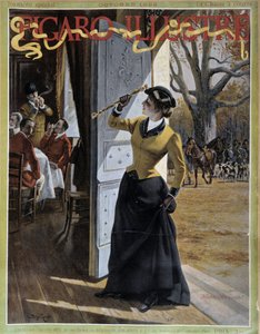 Kvinne i jaktantrekk - i "" Figaro Illustrated"" fra oktober 1895