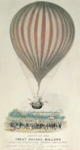 Ascent of the Great Nassau Balloon, Montpellier Gardens, 3. juli 1837 av George Rowe