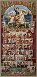 The Great Generals-serien for Allen & Ginter Cigarettes Brands, 1885 av George S. Harris