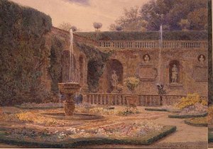 Hagen på Villa Cicogna Mozzoni av George Samuel Elgood