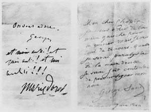 To brev til Frederic Chopin (1810-49), Nohant, juni 1844