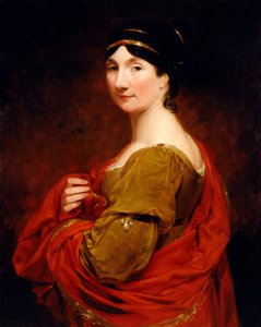 Frederika, grevinne av Mansfield (olje på lerret)