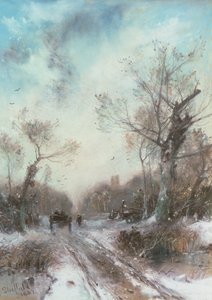 Vinterlandskap av George Sheffield