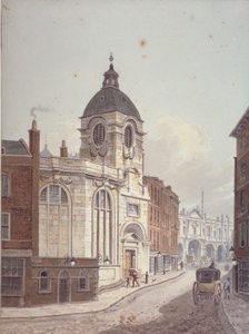 Church of St Benet Fink, Threadneedle Street, City of London, 1810 av George Shepherd