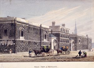 Newgate fengsel, Old Bailey, London, c1815
