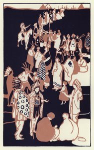"Jeg skulle like å se min mors folk" (farge litho) av George Sheringham