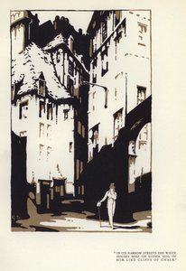 Illustrasjon for The Happy Hypocrite av Max Beerbohm (farge litho) av George Sheringham