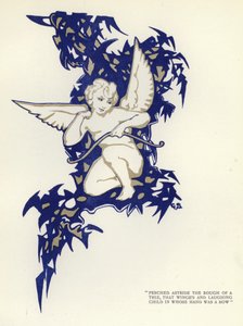 Illustrasjon for The Happy Hypocrite av Max Beerbohm (farge litho) av George Sheringham