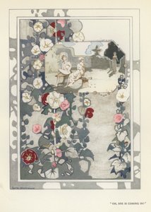 Illustrasjon for The Happy Hypocrite av Max Beerbohm (farge litho) av George Sheringham