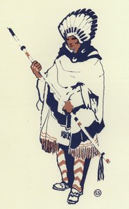 I stammen var en veldig kjekk ung mann (farge litho) av George Sheringham
