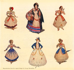 Originale design for HMS Pinafore av George Sheringham