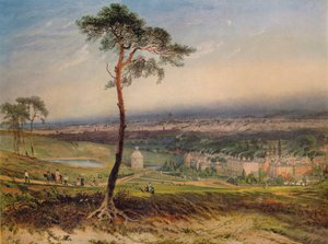 London, fra Hampstead, 1834