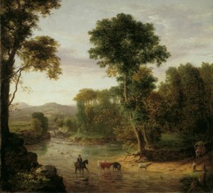 Krysser Forden av George Snr. Inness