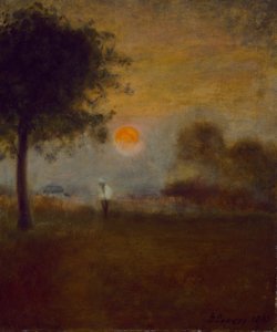 Måneoppgang, 1891 av George Snr. Inness