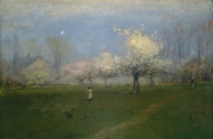 Spring Blossoms, Montclair, New Jersey, ca. 1891 av George Snr. Inness