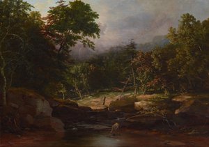 Stream in the Mountains, ca. 1850 (olje på lerret) av George Snr. Inness