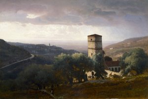 Utsikt over Roma fra Tivoli av George Snr. Inness