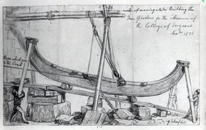 Moving the Iron Girders brukes til å bygge Hunterian Museum ved Royal College of Surgeons, 1835