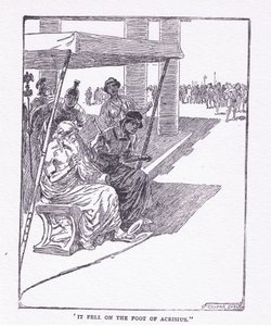 Den falt på foten av Acrisius, fra The Heroes utgitt av George Allen og Unwin 1929 av George Soper