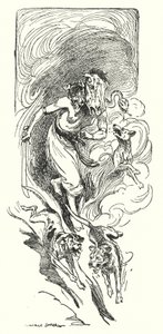 Jason og argonautene: "Brimo villheksejageren" (litho) av George Soper