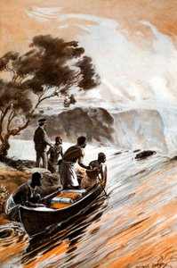 Livingstones oppdagelse av Victoria Falls av George Soper